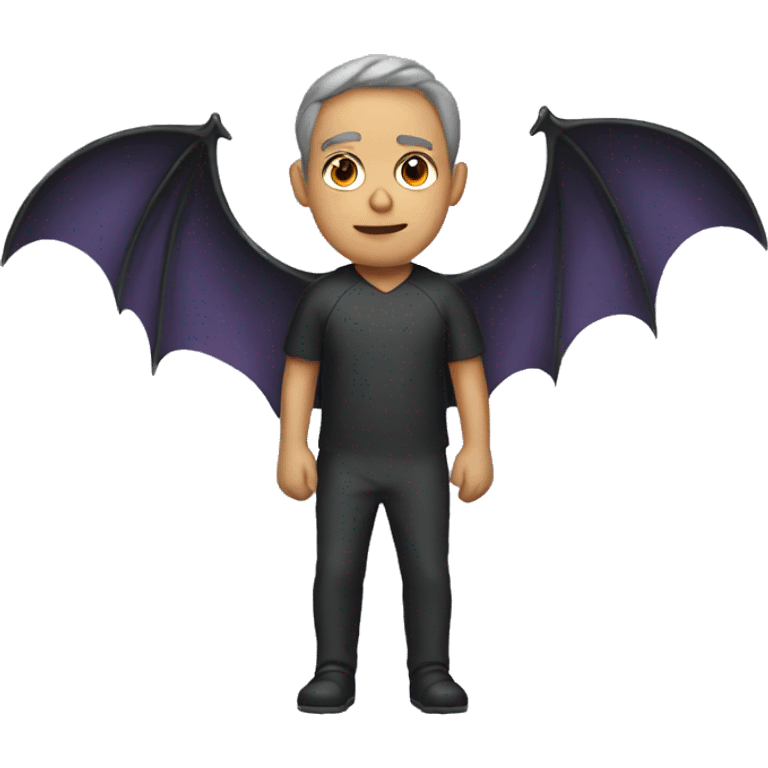 man with bat wings emoji