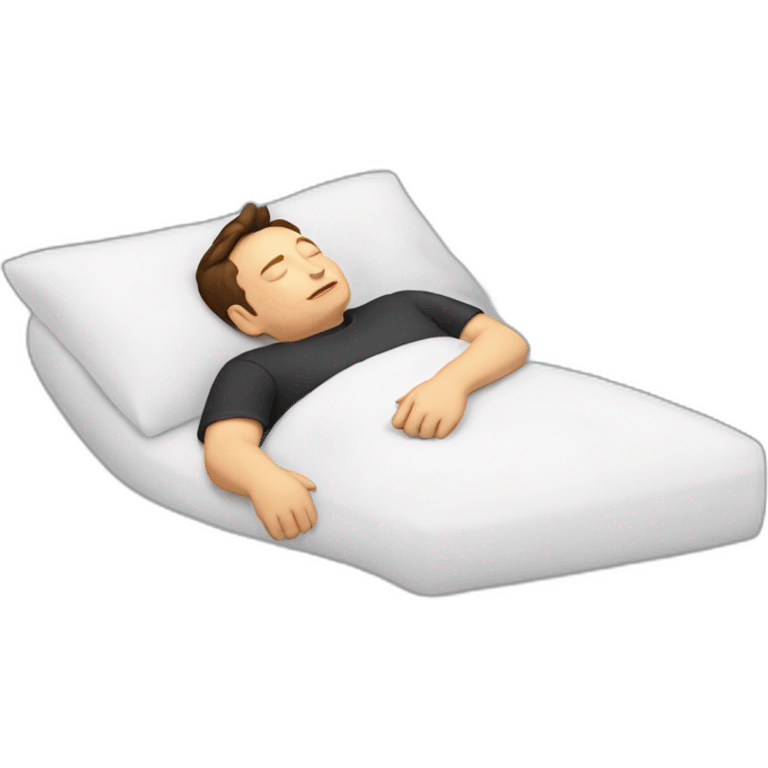 Elon Musk sleeping emoji