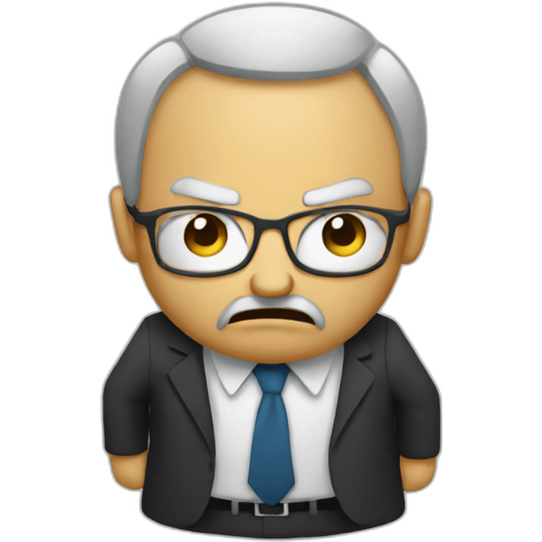 angry analytic emoji