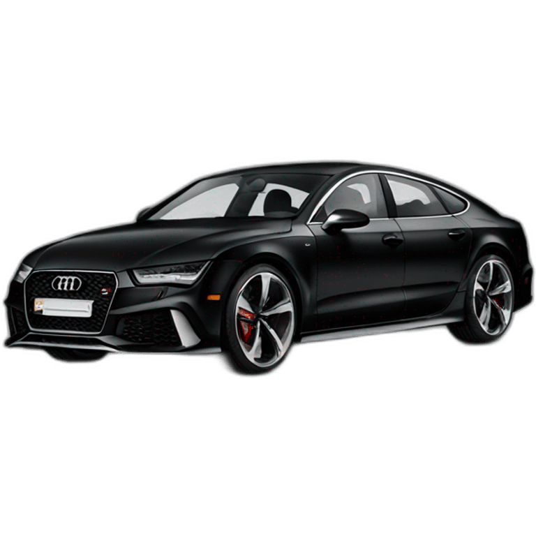 Audi RS7 black crystal sportback emoji