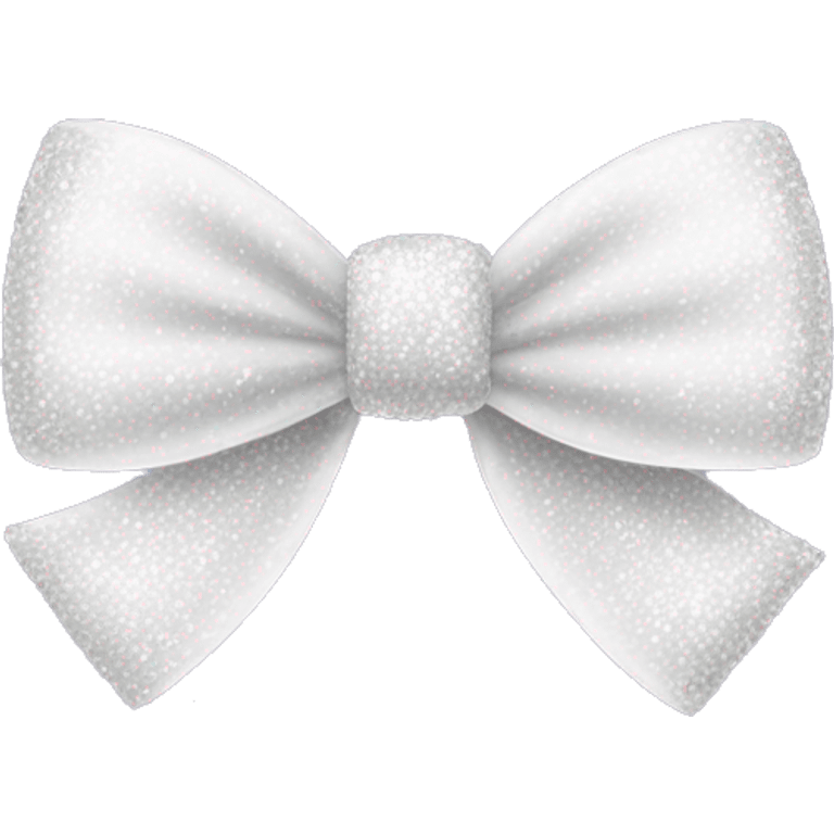 white bow with glitter emoji