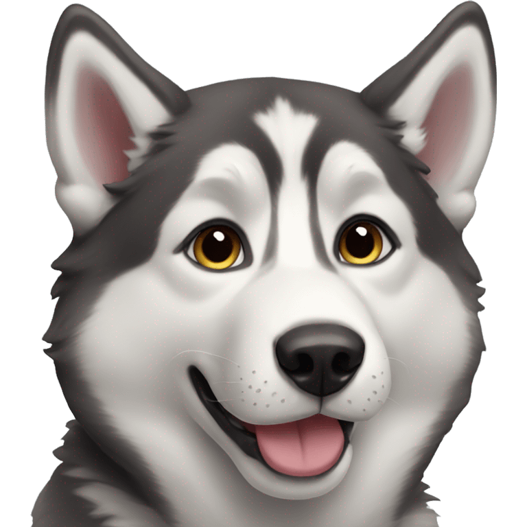 husky kisses emoji