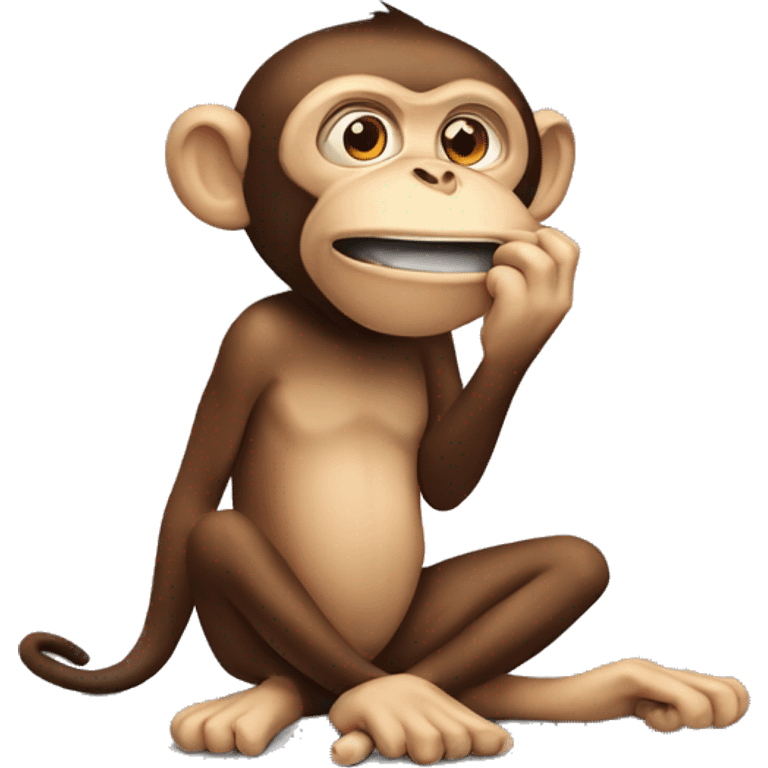 Monkey farting emoji