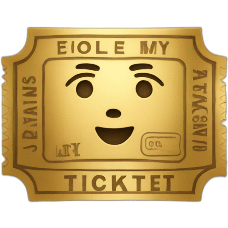 Golden ticket emoji