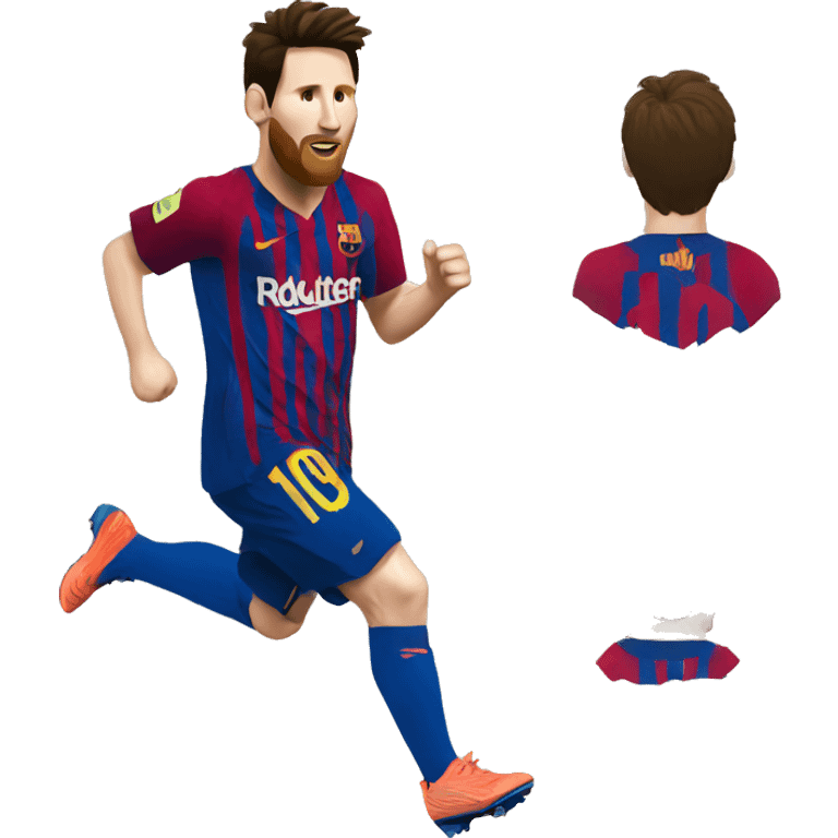 messi running emoji