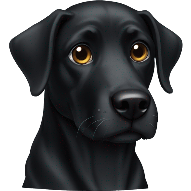 black dog emoji