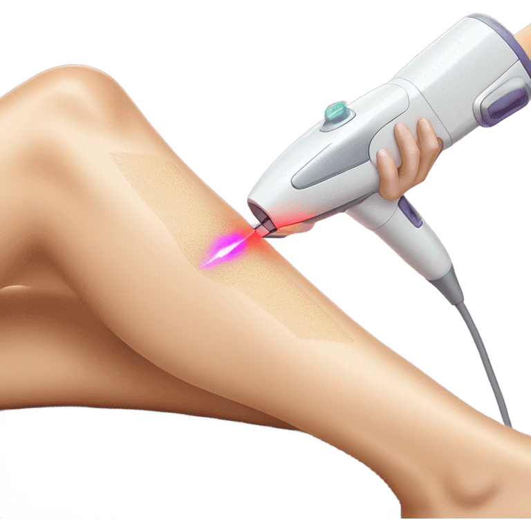 laser hair removal treatment on legs  emoji