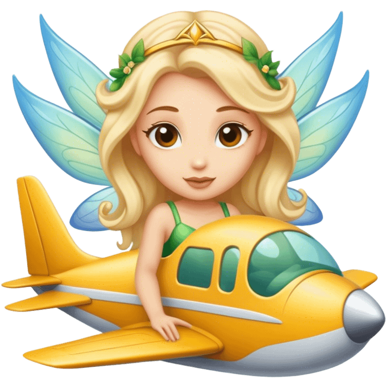 Fairy in a plane emoji