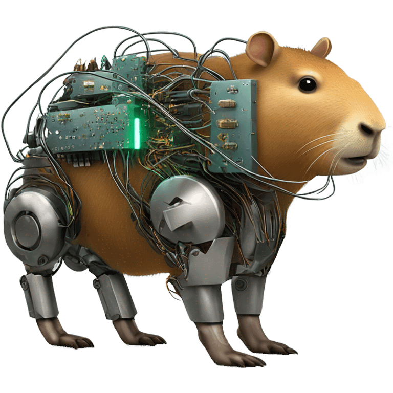 Capybara robot emoji