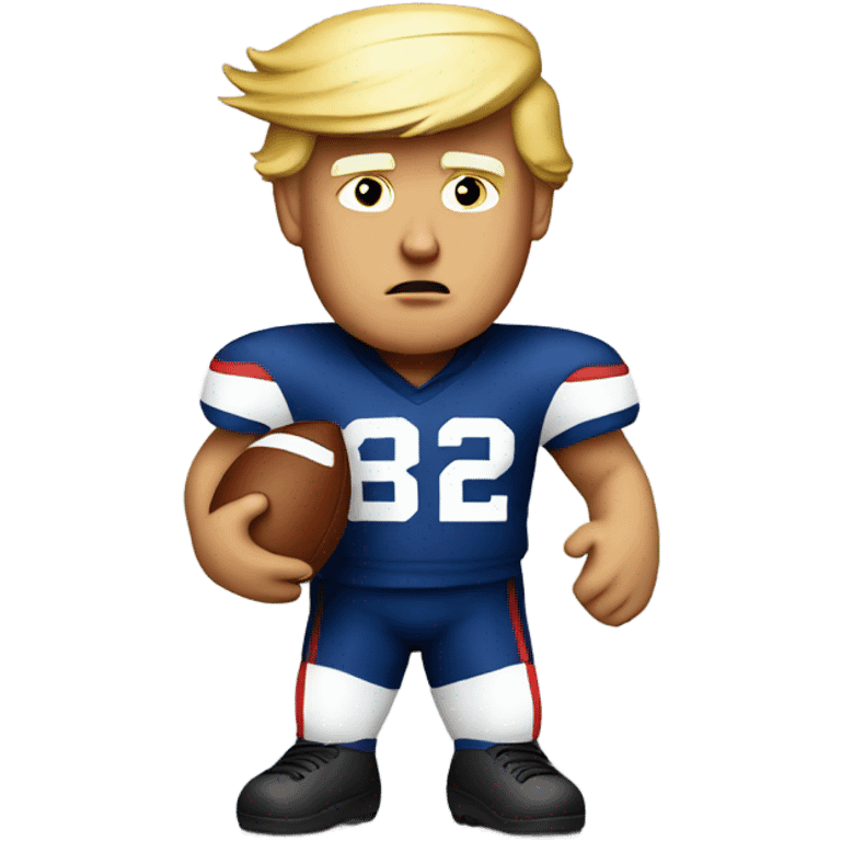 Trump as a quarterback  emoji