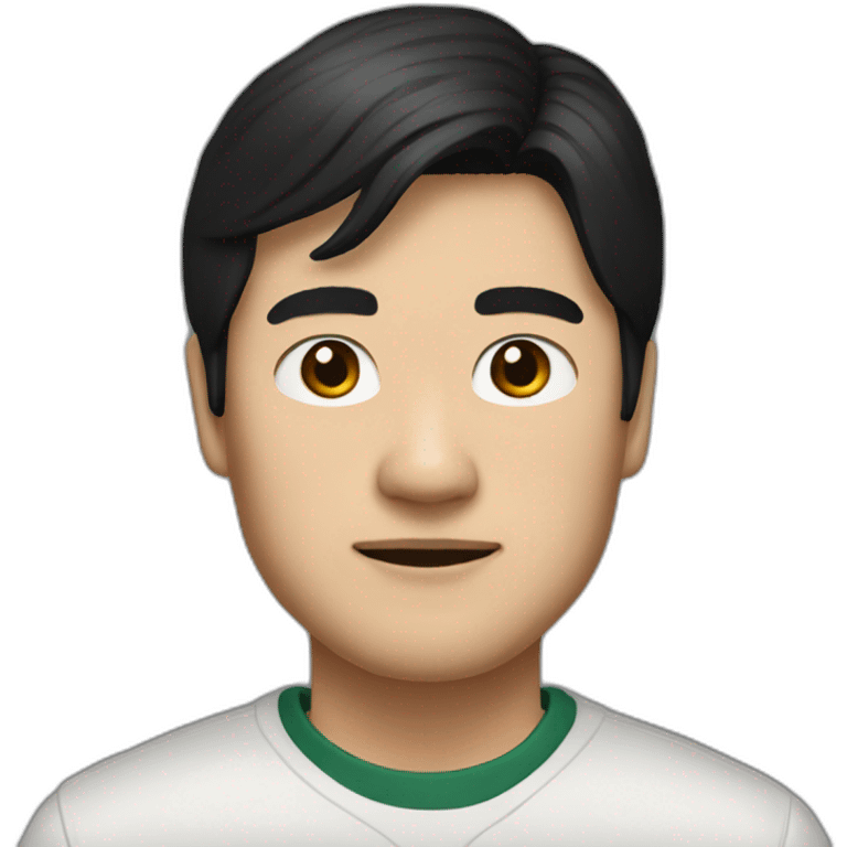 Clinton Lau, dark hair, chinese, man emoji