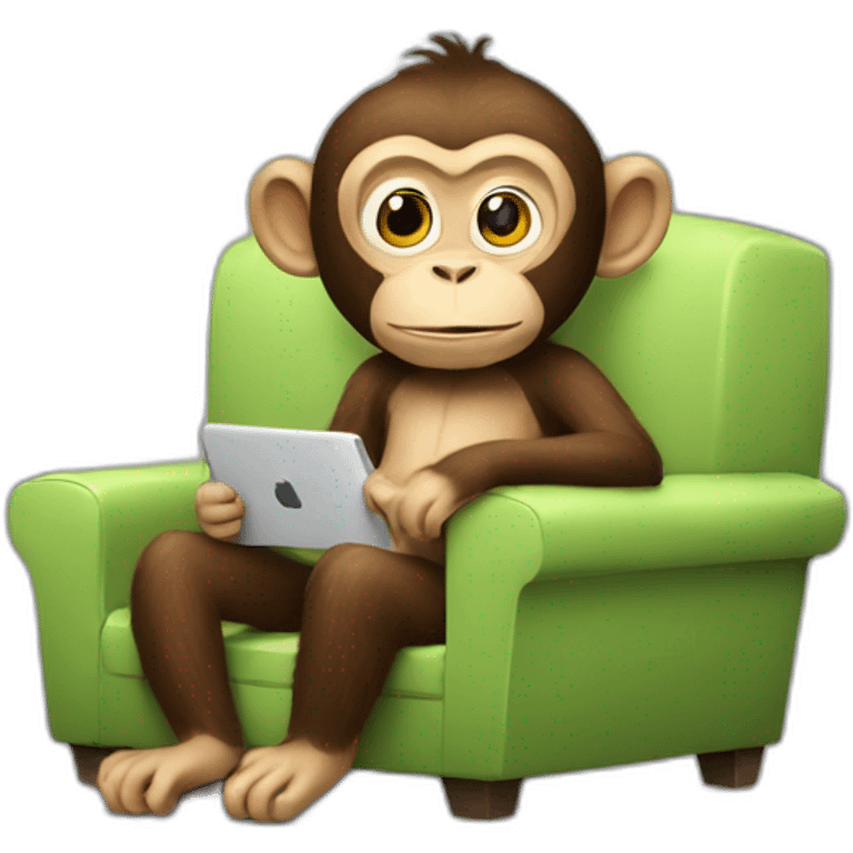 Monkey watching tv emoji