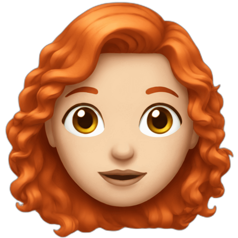 red head girl emoji