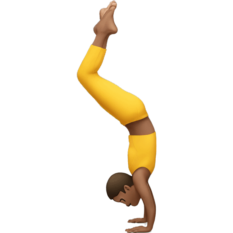 athlete doing handstand emoji