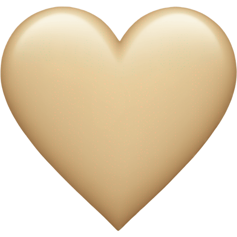 Beige heart emoji