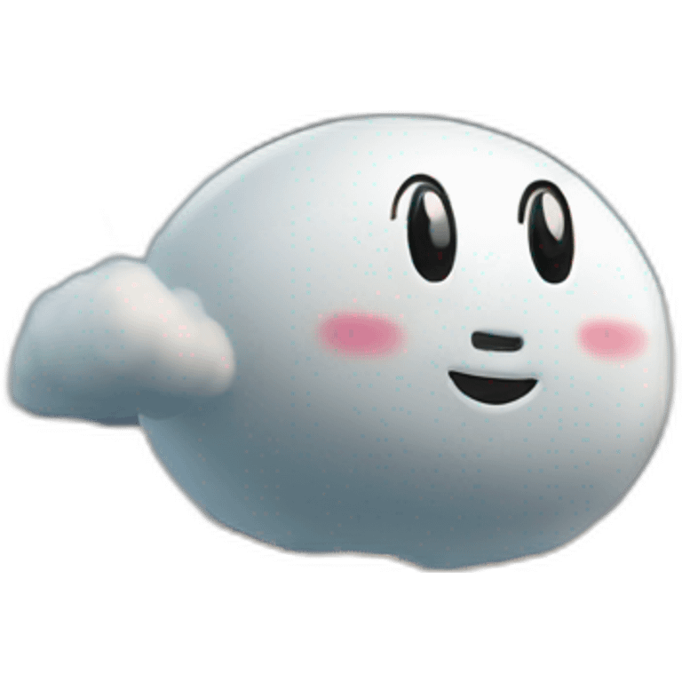 bonhomme flottant sur un nuage emoji