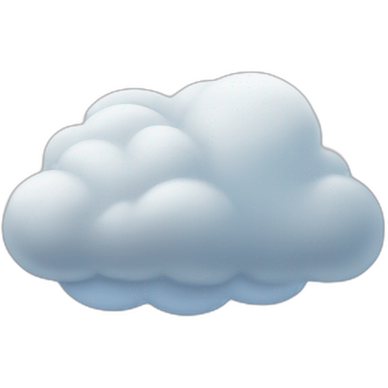 Cloud storage emoji