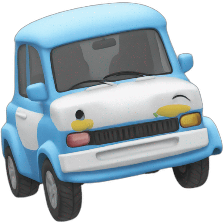 Smurf car emoji