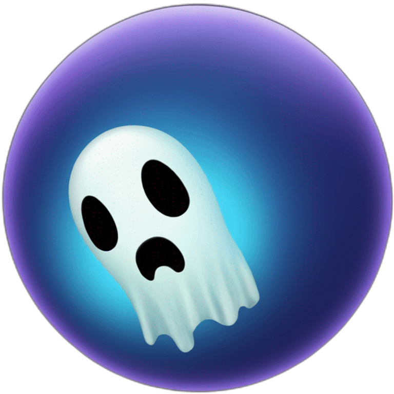 ghost as a globe emoji