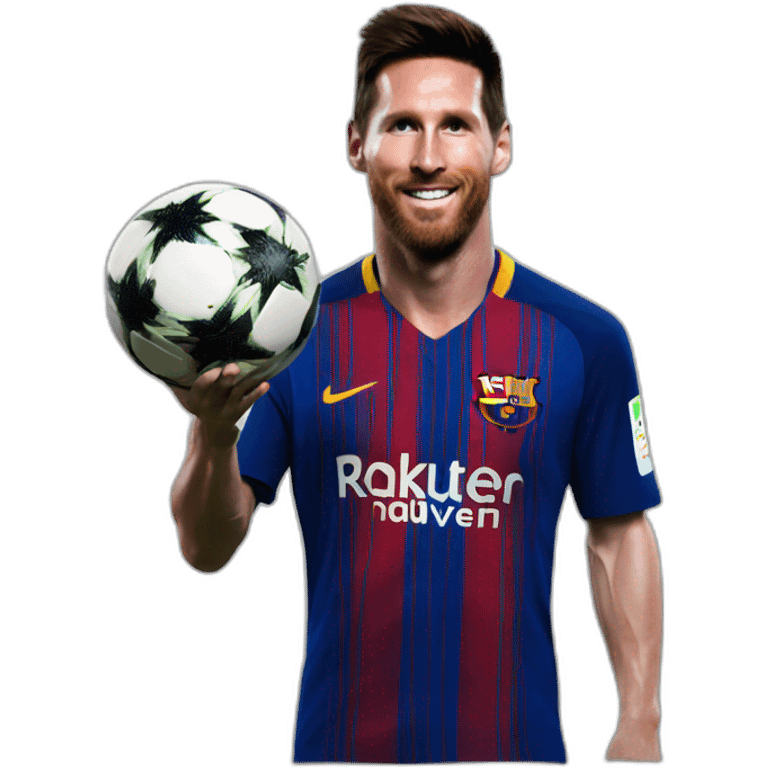 Messi avec ronaldo emoji