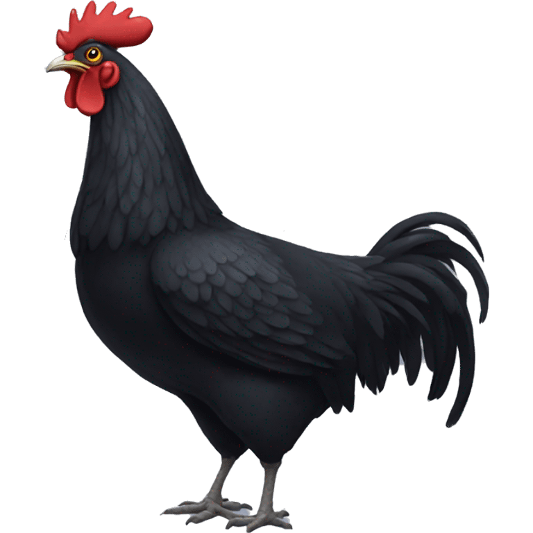 Big black chicken emoji