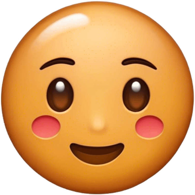 pin top view brown emoji