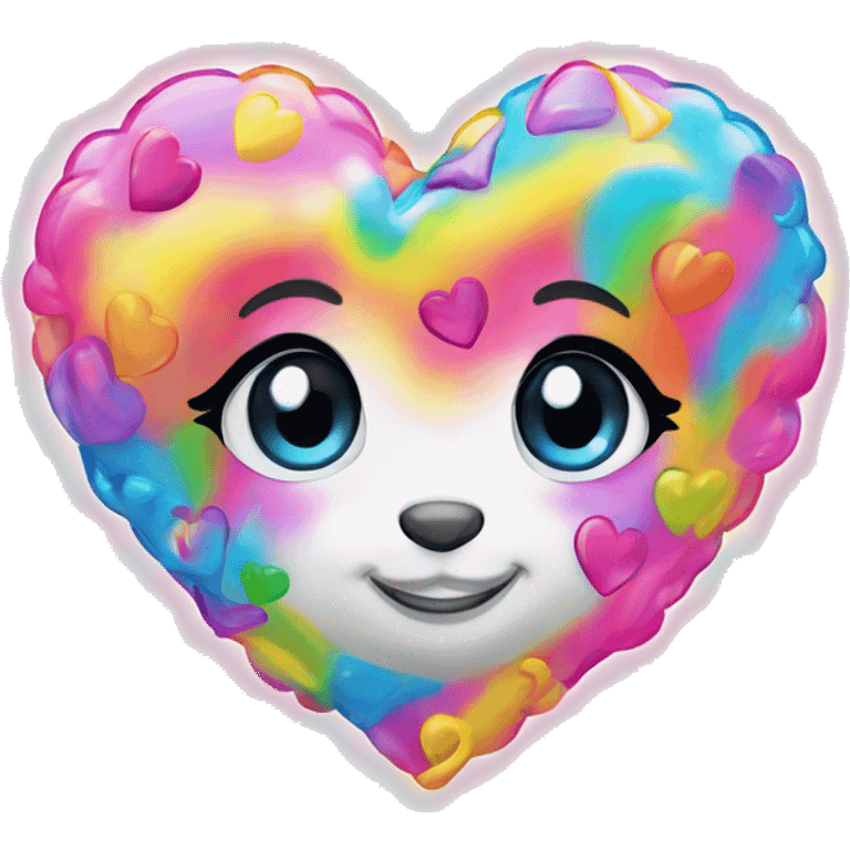 lisa frank heart emoji