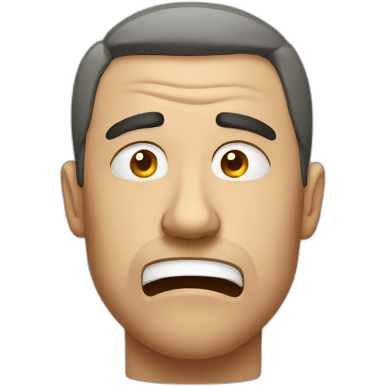 stressed man emoji