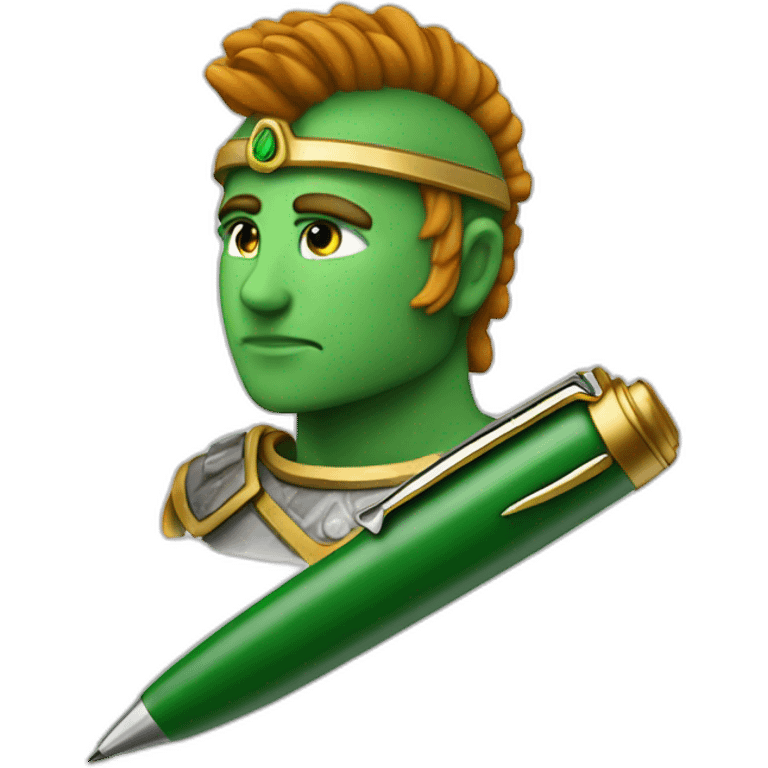 centurion-profile-green-pen emoji