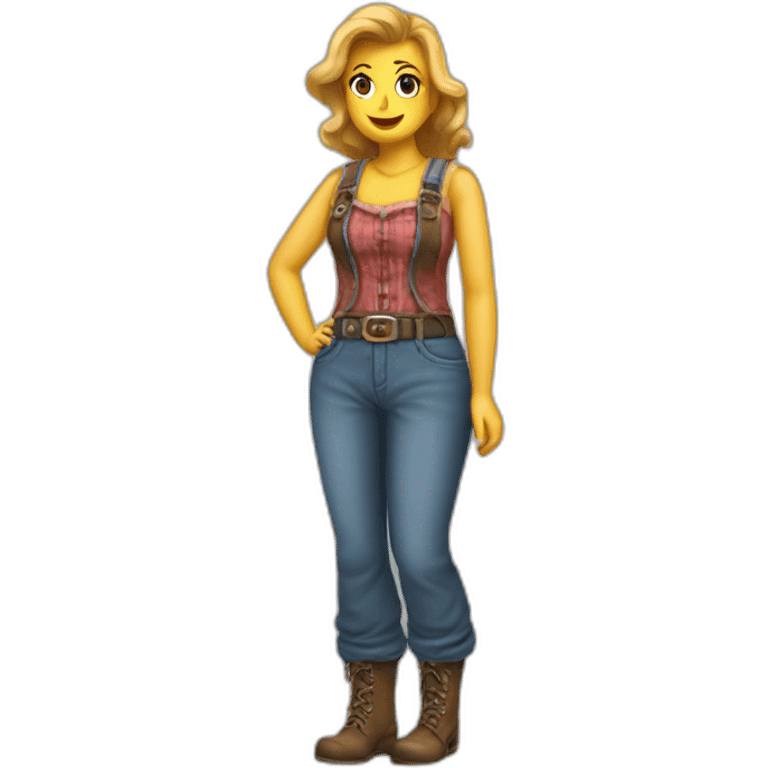 Curvy HillBilly Lady Full Length emoji