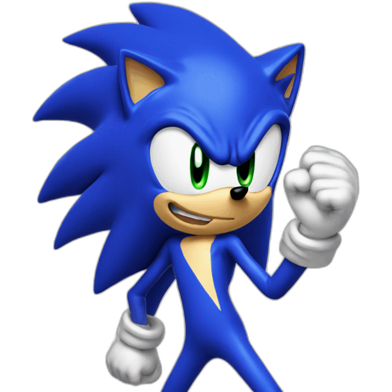 Sonic qui dab emoji