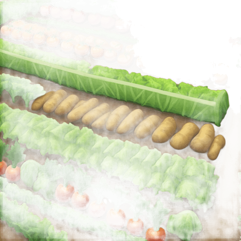 farm with vegetables emoji