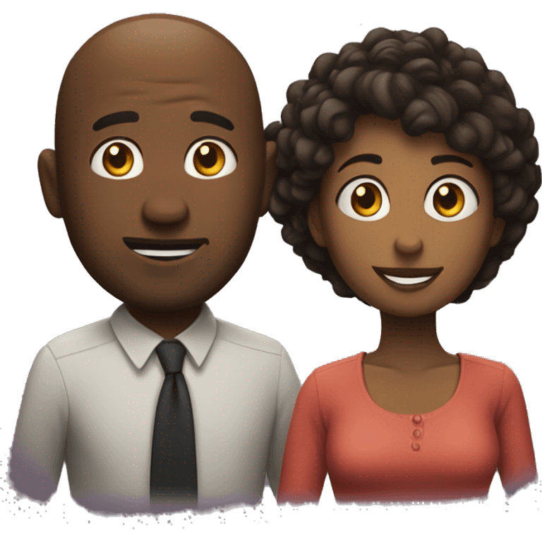 Une couple qui regard Netflix  emoji