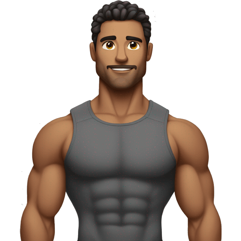 muscular and handsome men emoji