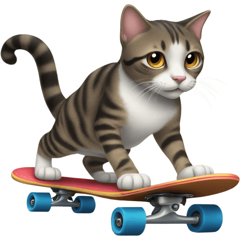 Cat on a skateboard emoji