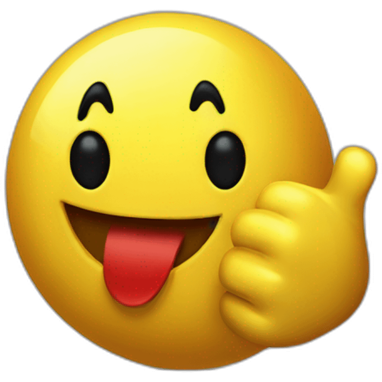 Pac Man thumbs up emoji