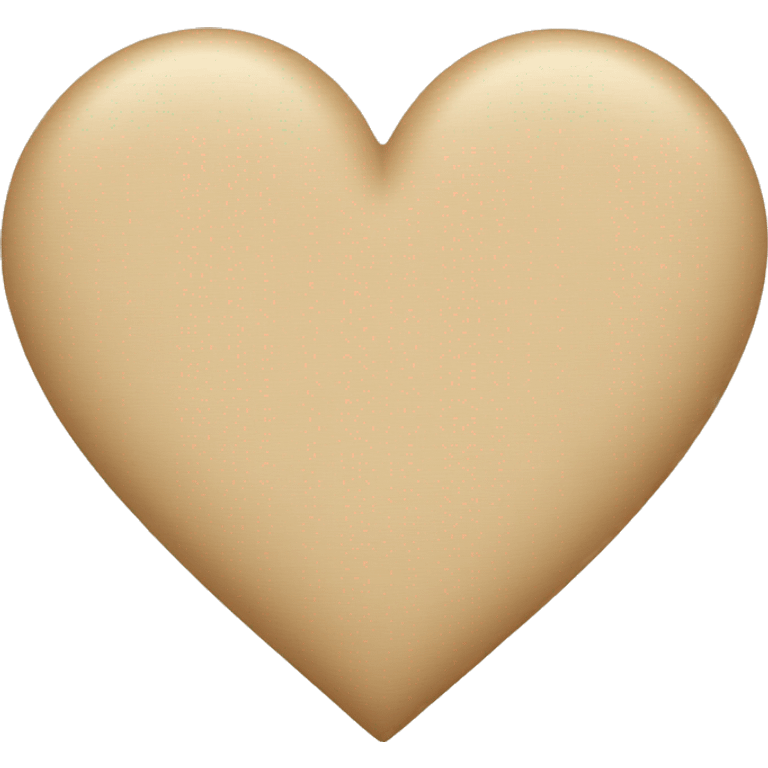 Beige heart  emoji