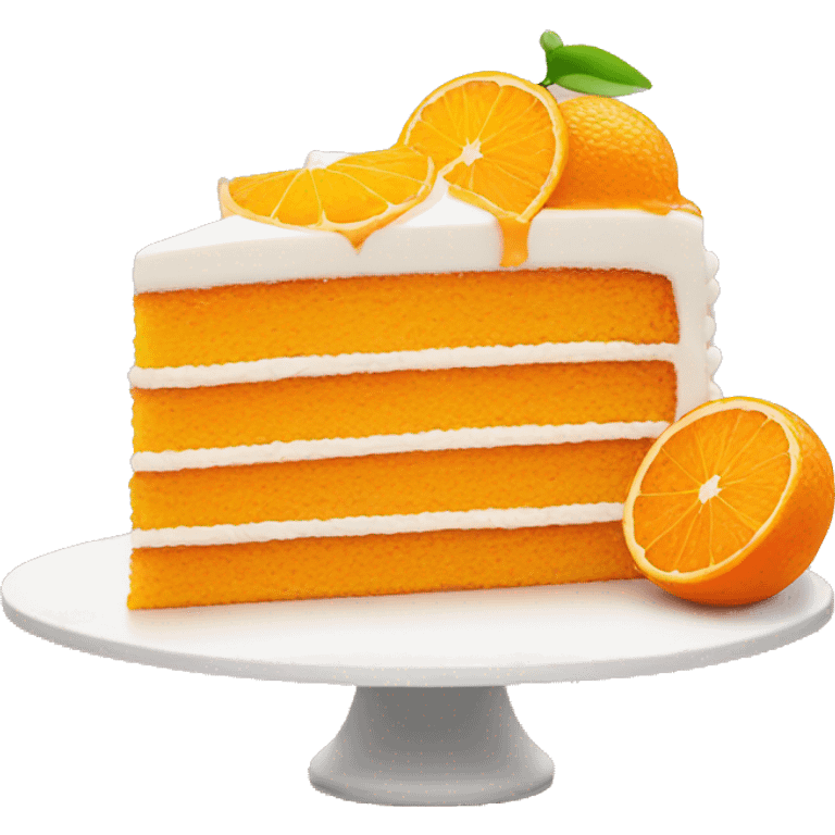 Orange aesthetic cake  emoji