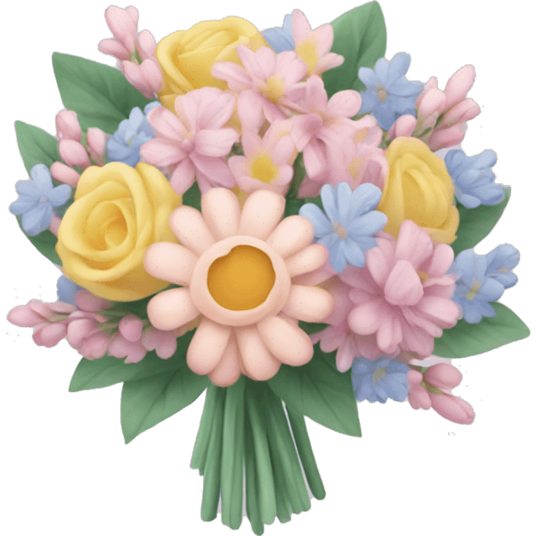 Pastel bouquet emoji