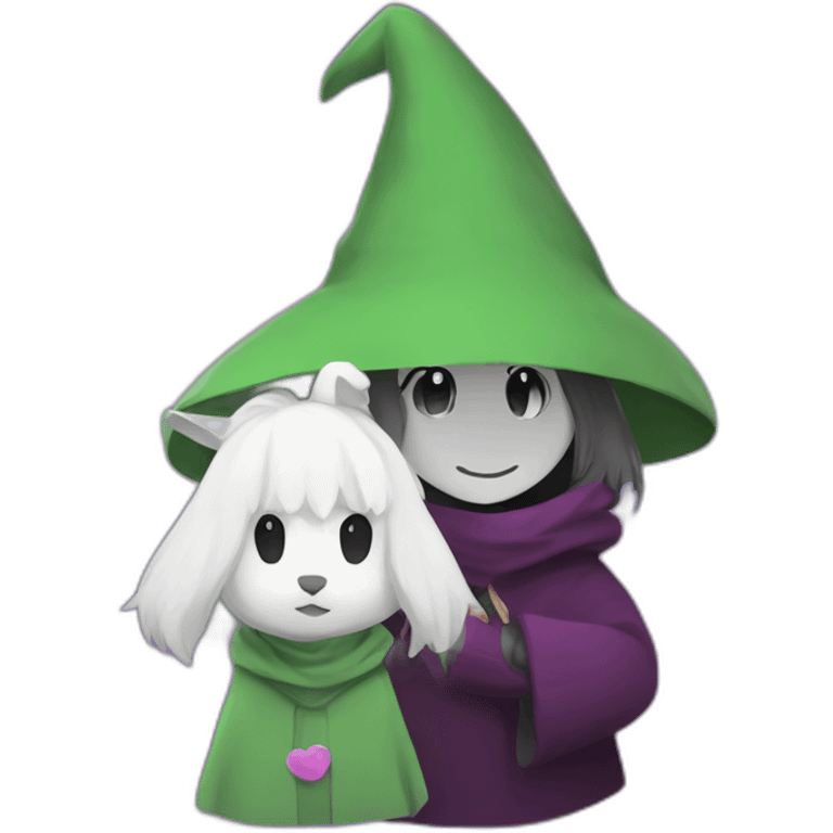 Ralsei and asriel emoji