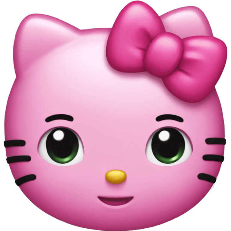 Pink hello kitty emoji