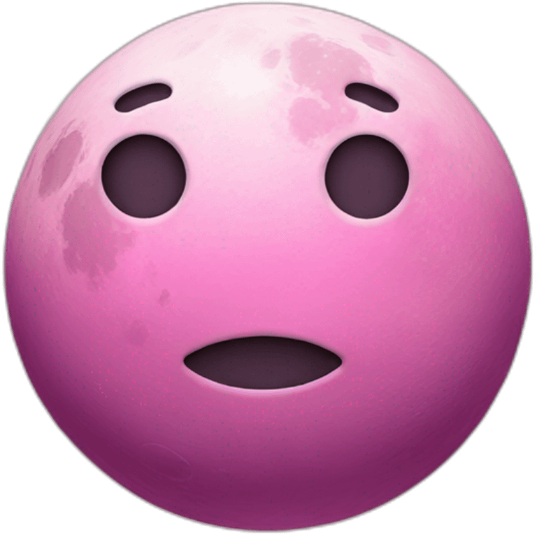 Moon pink emoji