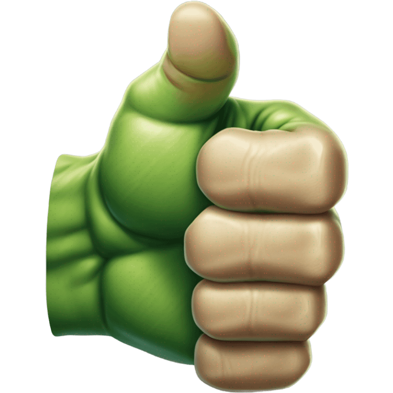 Hulk thumb Up emoji