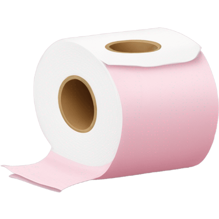 Light-pink roll of toilet paper  emoji