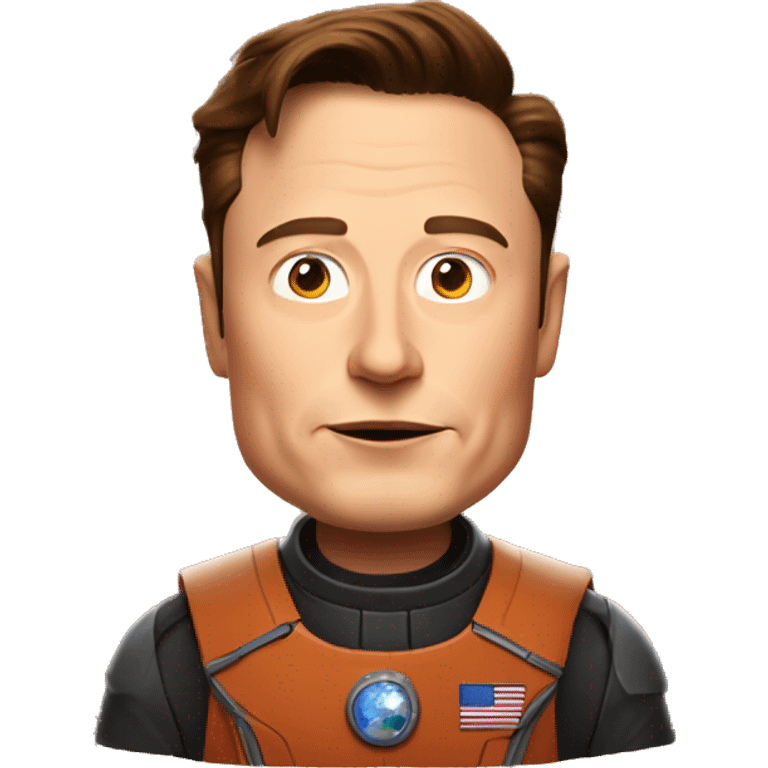 Elon Musk in mars emoji