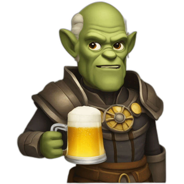 sherek-doctor-who-drinks-a-beer emoji