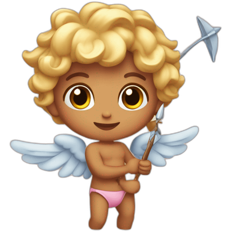 Cupido y su flecha de amor emoji