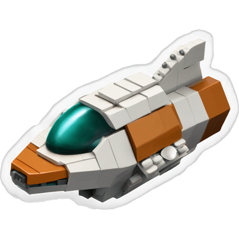 Rusty Lego.Planet Express spacecraft scion fr-s emoji