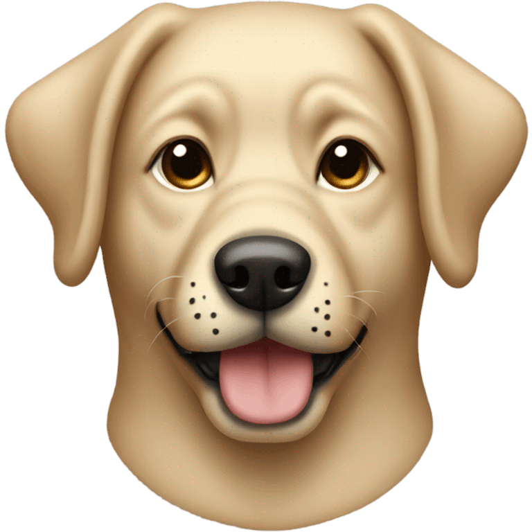 Beige dog with dark muzzle  emoji