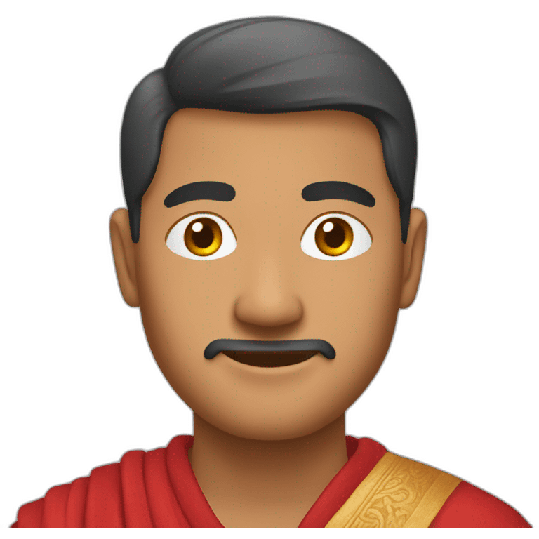 nepali man in red cloth emoji